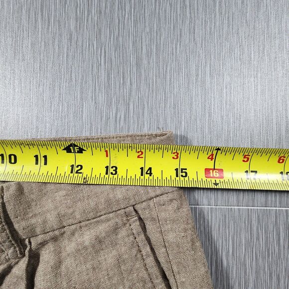 Old Navy Chambray Linen-Blend Everyday Shorts 7” Women SZ 29 Beige - Picture 4 of 7